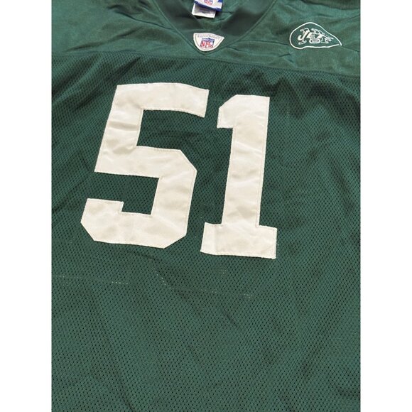 Reebok New York Jets Jonathan Vilma #51 Stitched NFL Football Jersey Men's 56 - Picture 5 of 8